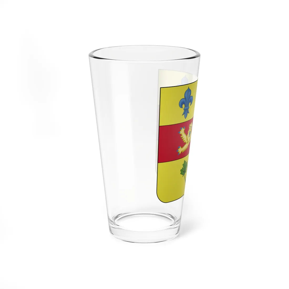 Blason du Québec 1868-1939 - écu moderne (Canada) (Coat of Arms) Pint Glass 16oz - Go Mug Yourself