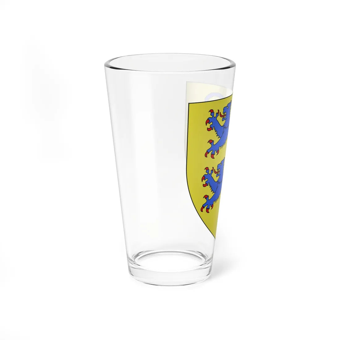 Blason Duché de Schleswig (Denmark) (Coat of Arms) Pint Glass 16oz - Go Mug Yourself