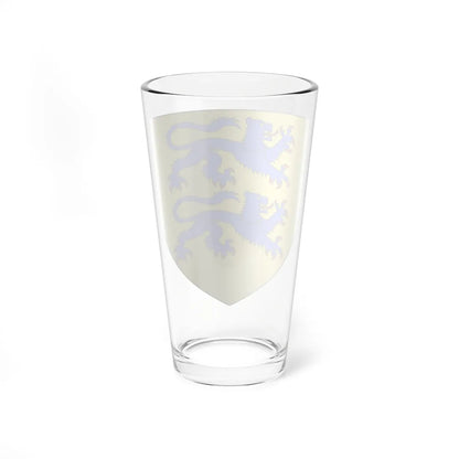 Blason Duché de Schleswig (Denmark) (Coat of Arms) Pint Glass 16oz - Go Mug Yourself