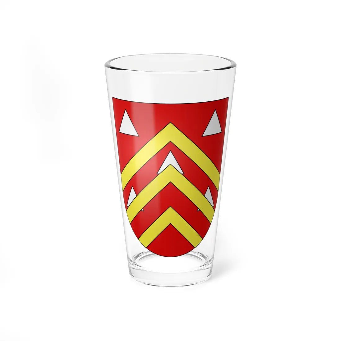 Blason Es famille Abalie Donostia (Spain) (Coat of Arms) Pint Glass 16oz 16oz - Go Mug Yourself