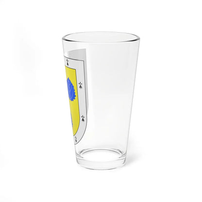 Blason Es famille Abasolo Biscaye (Spain) (Coat of Arms) Pint Glass 16oz - Go Mug Yourself