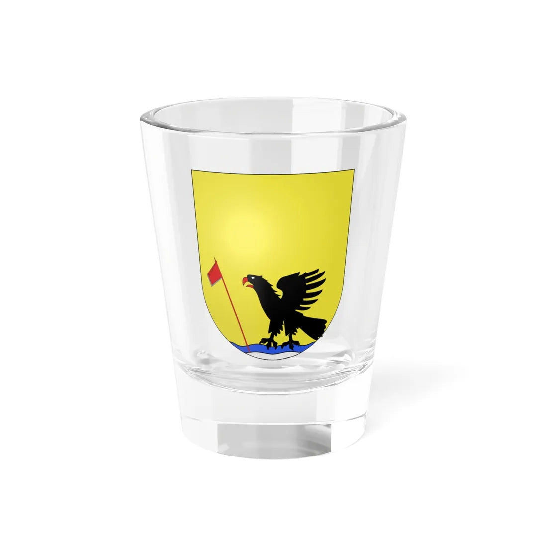 Blason Es famille Abechuco Alava (Spain) (Coat of Arms) Shot Glass 1.5oz 1.5oz - Go Mug Yourself