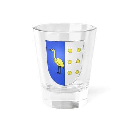 Blason Es famille Acebal Pays basque (Spain) (Coat of Arms) Shot Glass 1.5oz 1.5oz - Go Mug Yourself