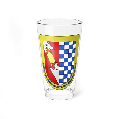 Blason Es famille Ada Basse-Navarre (Spain) (Coat of Arms) Pint Glass 16oz 16oz - Go Mug Yourself