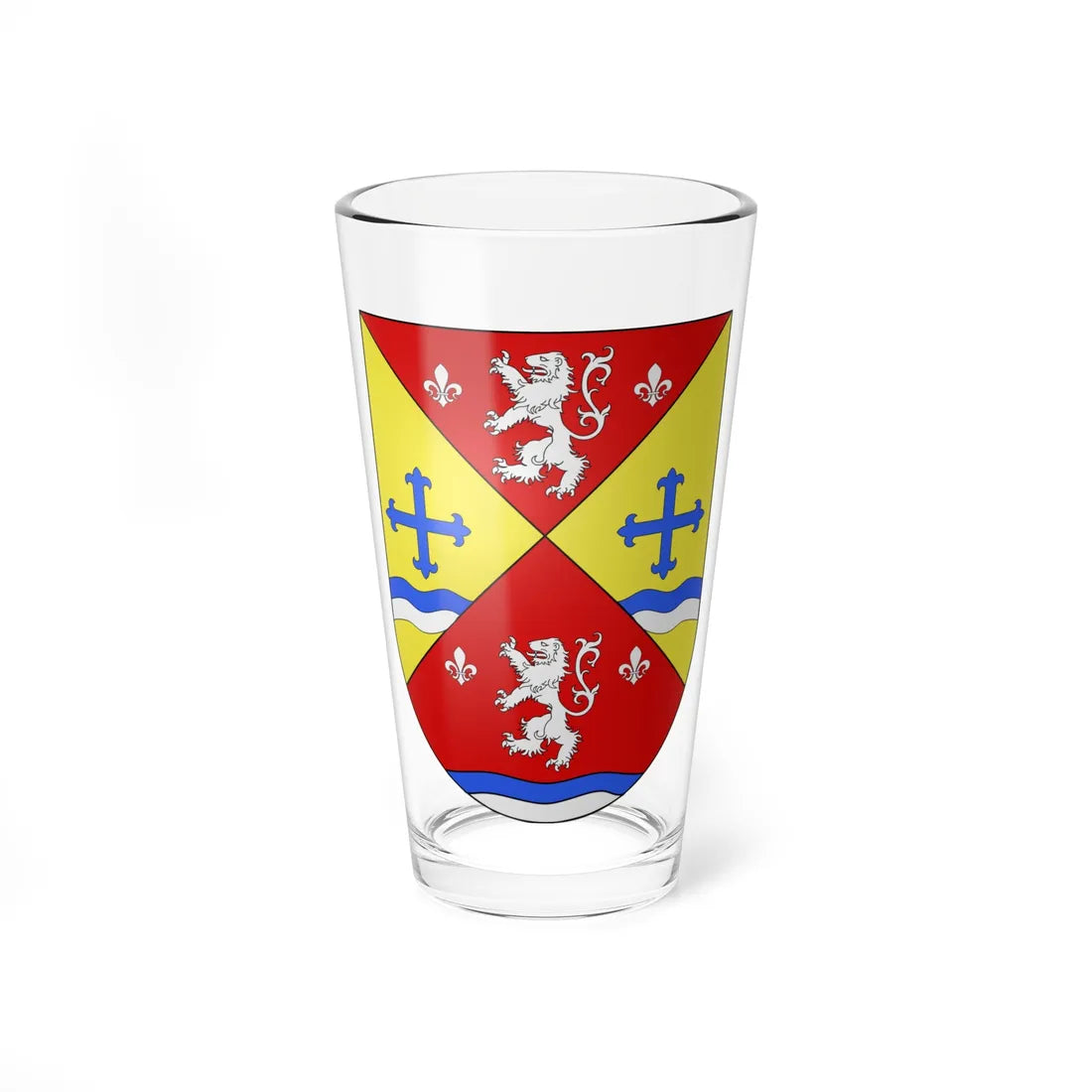 Blason Es famille Aetaetxenagusia Guipuscoa (Spain) (Coat of Arms) Pint Glass 16oz 16oz - Go Mug Yourself