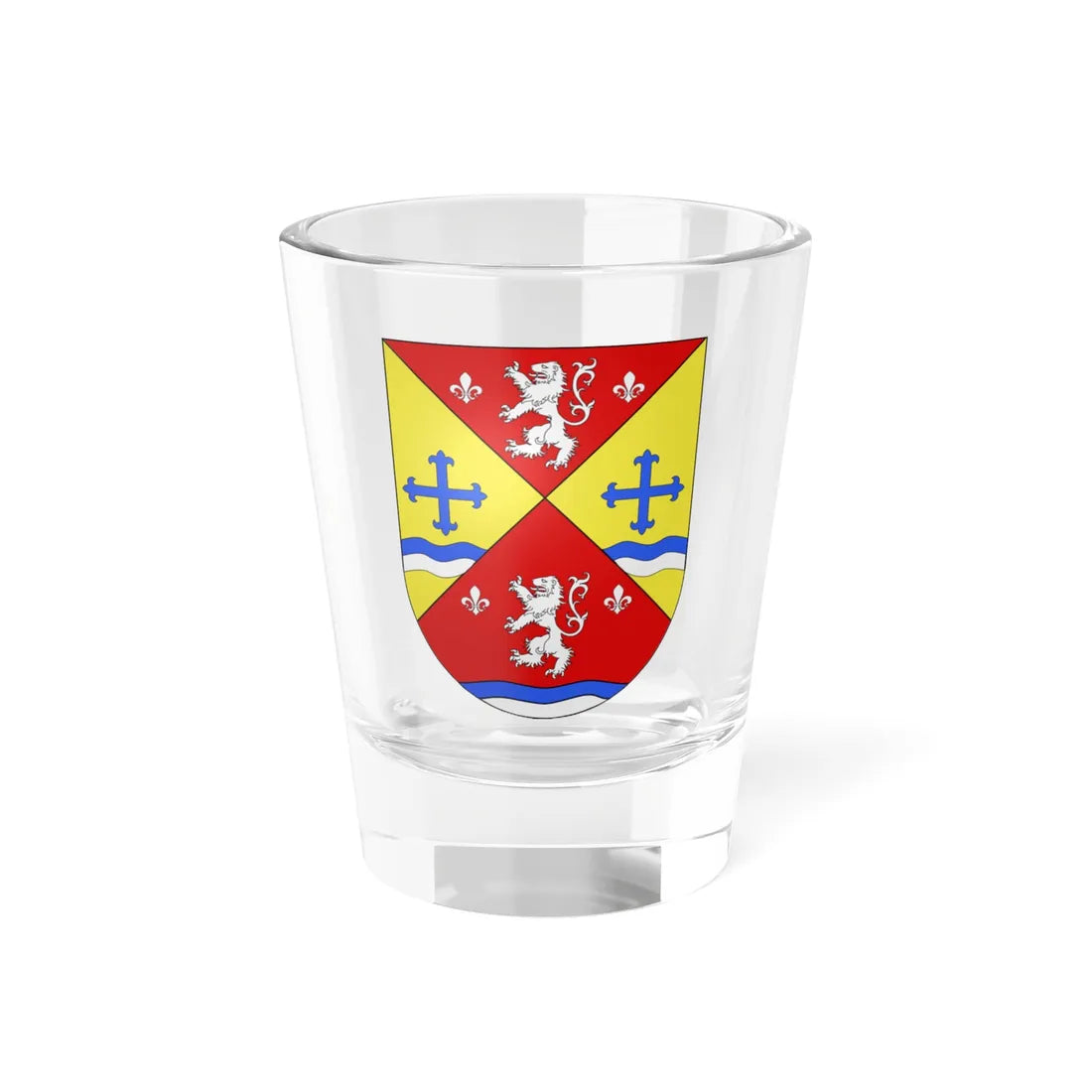 Blason Es famille Aetaetxenagusia Guipuscoa (Spain) (Coat of Arms) Shot Glass 1.5oz 1.5oz - Go Mug Yourself