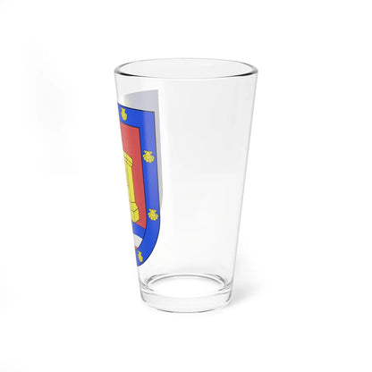 Blason Es famille Aguirre-Recalde Bergara (Spain) (Coat of Arms) Pint Glass 16oz - Go Mug Yourself