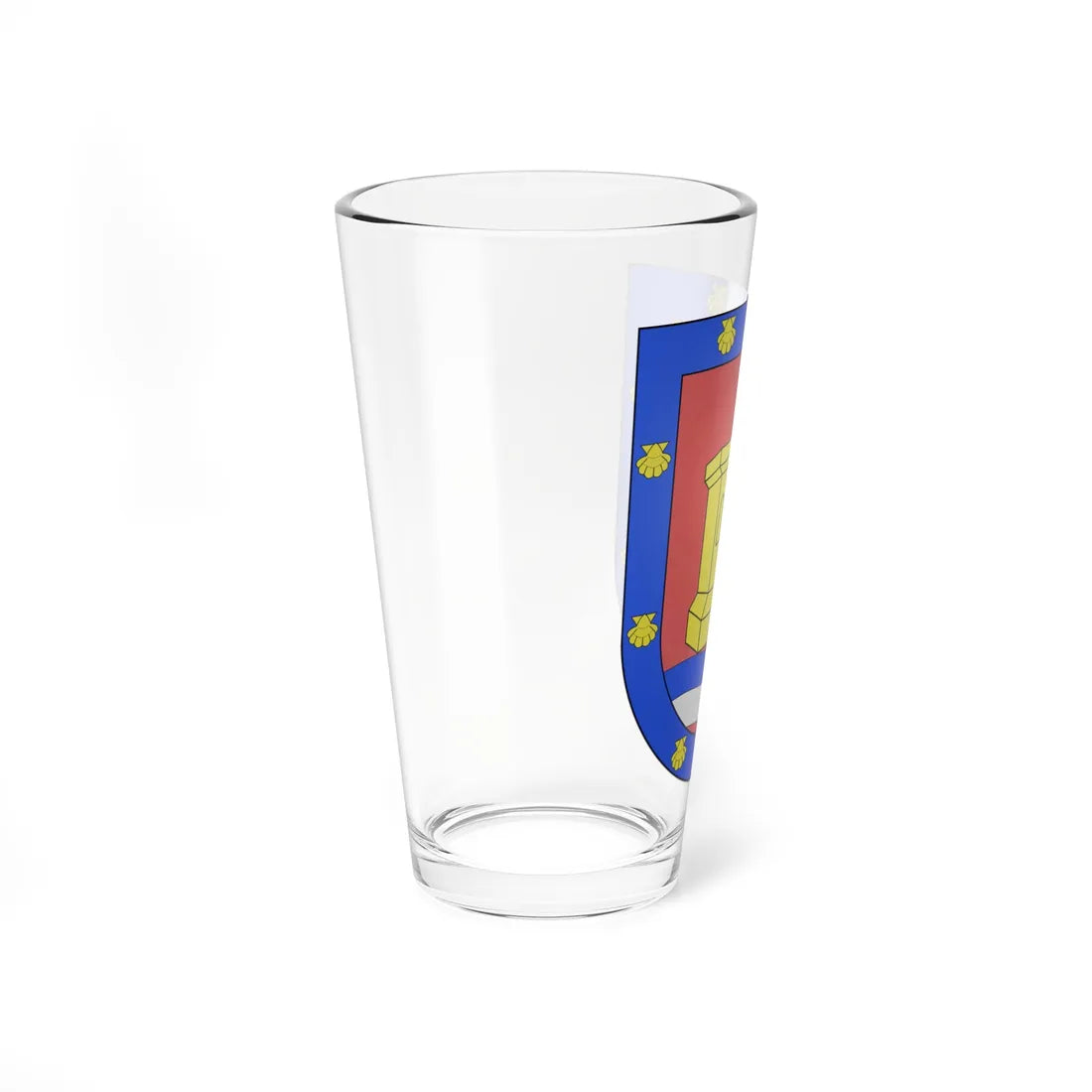 Blason Es famille Aguirre-Recalde Bergara (Spain) (Coat of Arms) Pint Glass 16oz - Go Mug Yourself