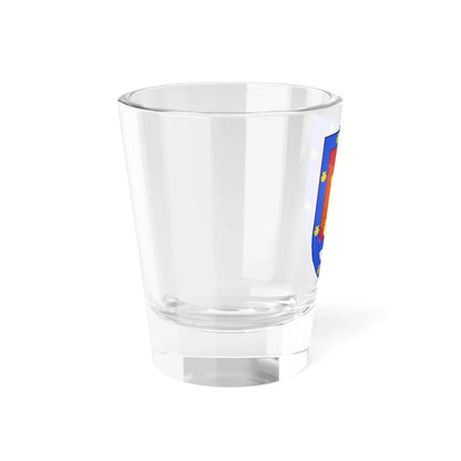 Blason Es famille Aguirre-Recalde Bergara (Spain) (Coat of Arms) Shot Glass 1.5oz - Go Mug Yourself