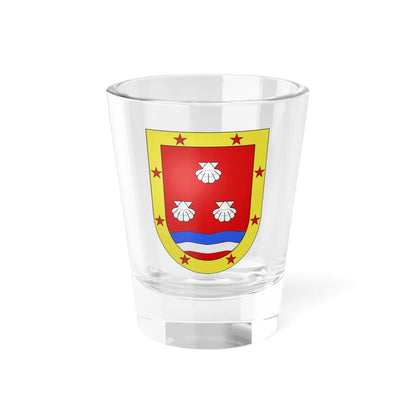 Blason Es famille Aguirrechea Fontarabie (Spain) (Coat of Arms) Shot Glass 1.5oz 1.5oz - Go Mug Yourself