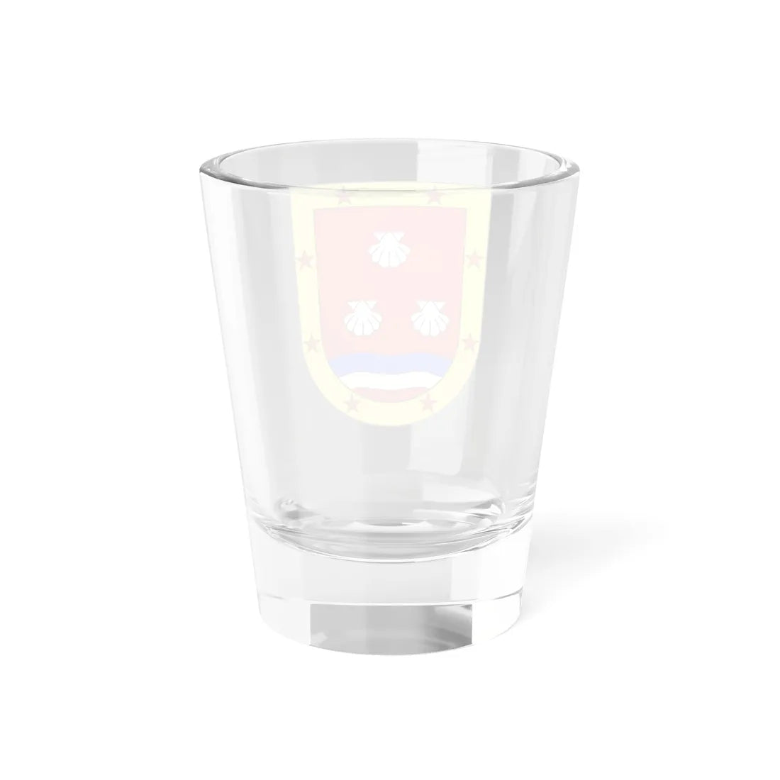 Blason Es famille Aguirrechea Fontarabie (Spain) (Coat of Arms) Shot Glass 1.5oz - Go Mug Yourself