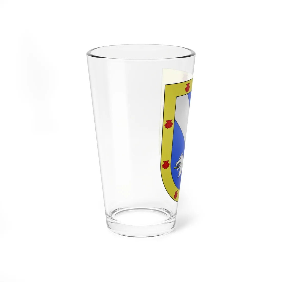 Blason Es famille Aguirreyanza Saint-Sébastien (Spain) (Coat of Arms) Pint Glass 16oz - Go Mug Yourself