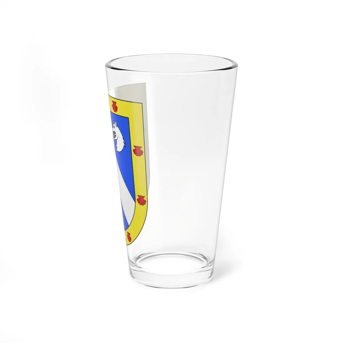 Blason Es famille Aguirreyanza Saint-Sébastien (Spain) (Coat of Arms) Pint Glass 16oz - Go Mug Yourself