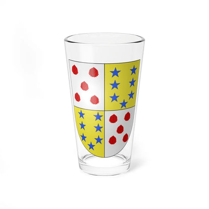 Blason Es famille Akorda Biscaye (Spain) (Coat of Arms) Pint Glass 16oz 16oz - Go Mug Yourself