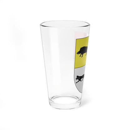 Blason Es famille Akutain Irun (Spain) (Coat of Arms) Pint Glass 16oz - Go Mug Yourself