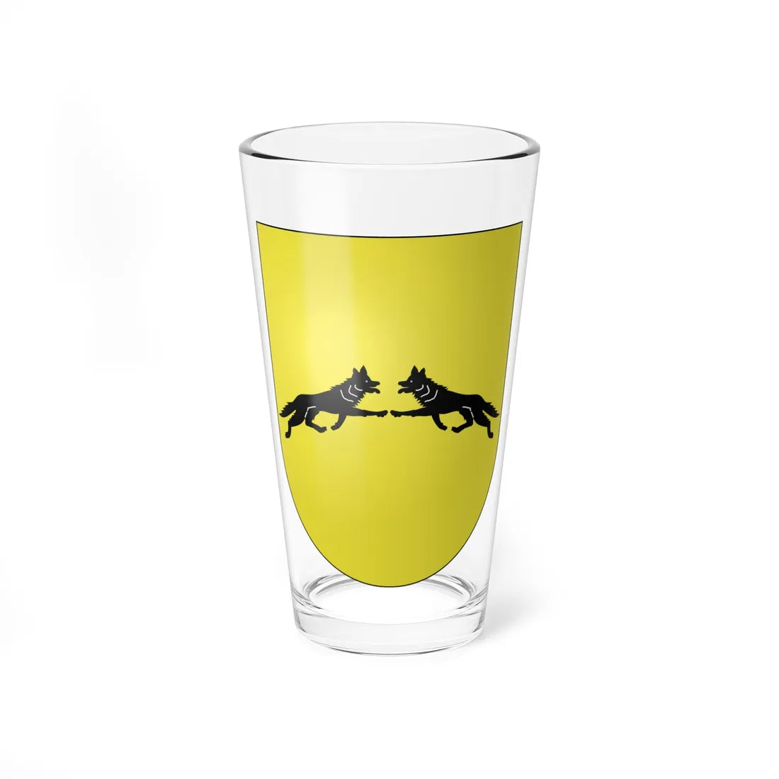 Blason Es famille Albistrig Navarre (Spain) (Coat of Arms) Pint Glass 16oz 16oz - Go Mug Yourself