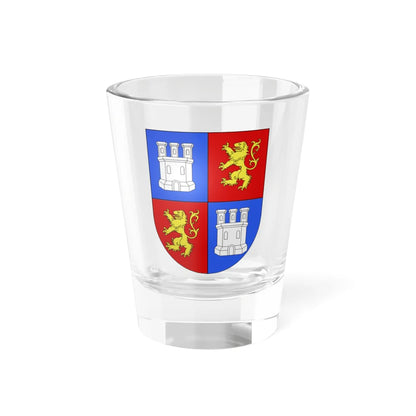 Blason Es famille Albiztur Guipuscoa (Spain) (Coat of Arms) Shot Glass 1.5oz 1.5oz - Go Mug Yourself