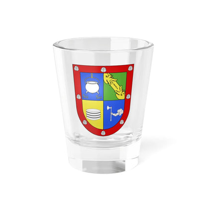 Blason Es famille Albizu Guipuscoa (Spain) (Coat of Arms) Shot Glass 1.5oz 1.5oz - Go Mug Yourself