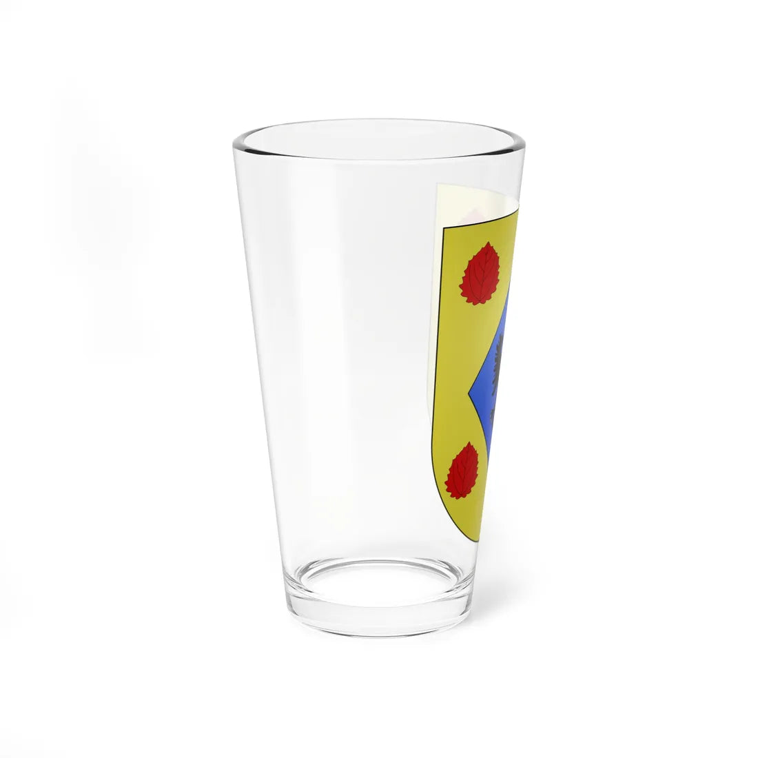 Blason Es famille Alciga Fontarrabie (Spain) (Coat of Arms) Pint Glass 16oz - Go Mug Yourself