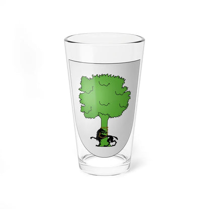 Blason Es famille Alcine Basse-Navarre (Spain) (Coat of Arms) Pint Glass 16oz 16oz - Go Mug Yourself