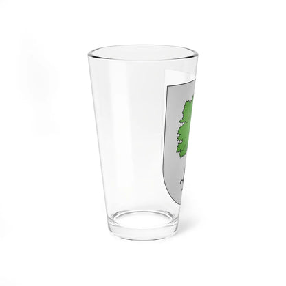 Blason Es famille Alcine Basse-Navarre (Spain) (Coat of Arms) Pint Glass 16oz - Go Mug Yourself