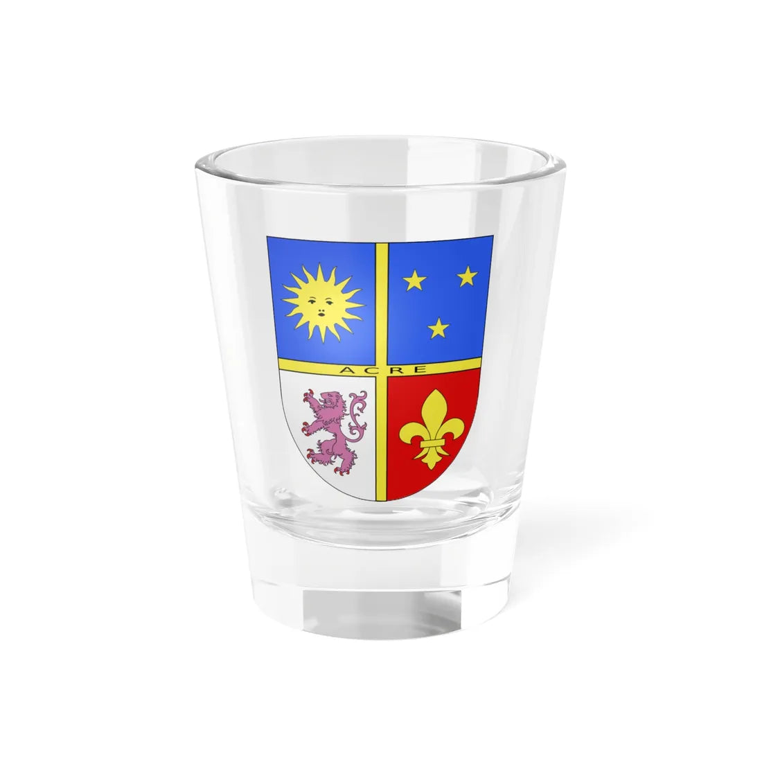 Blason Es famille Aldepedrete Navarre (Spain) (Coat of Arms) Shot Glass 1.5oz 1.5oz - Go Mug Yourself