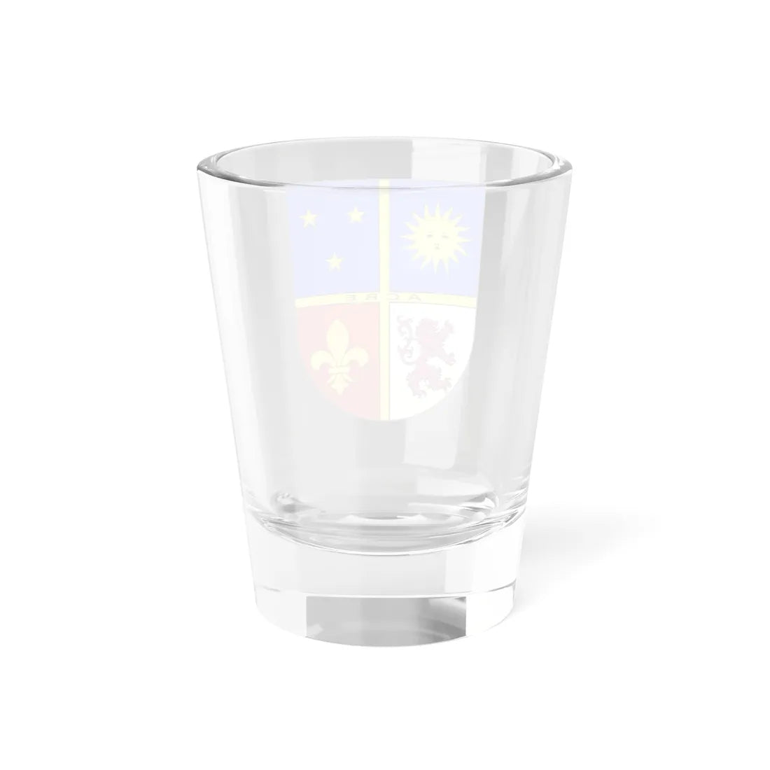 Blason Es famille Aldepedrete Navarre (Spain) (Coat of Arms) Shot Glass 1.5oz - Go Mug Yourself