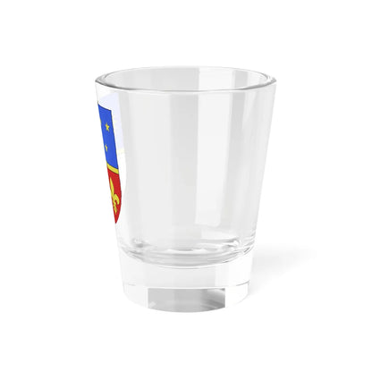 Blason Es famille Aldepedrete Navarre (Spain) (Coat of Arms) Shot Glass 1.5oz - Go Mug Yourself