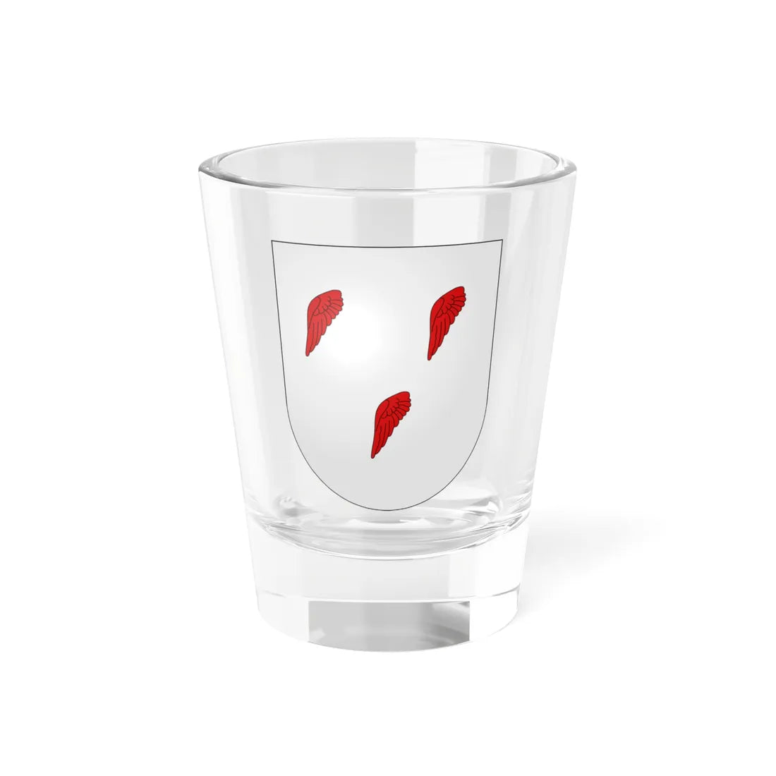 Blason Es famille Aleman vallée du Baztan (Spain) (Coat of Arms) Shot Glass 1.5oz 1.5oz - Go Mug Yourself