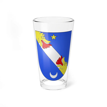 Blason Es famille Alza Guipuscoa (Spain) (Coat of Arms) Pint Glass 16oz 16oz - Go Mug Yourself