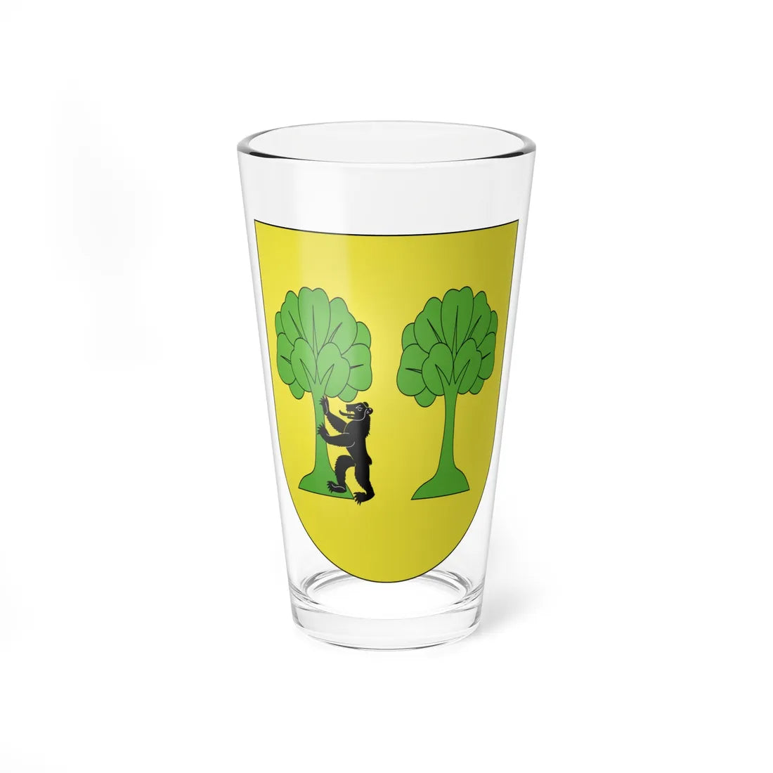 Blason Es famille Alzarte Guipuscoa (Spain) (Coat of Arms) Pint Glass 16oz 16oz - Go Mug Yourself