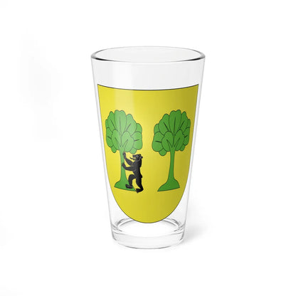 Blason Es famille Alzarte Guipuscoa (Spain) (Coat of Arms) Pint Glass 16oz 16oz - Go Mug Yourself