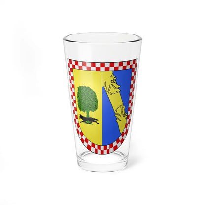 Blason Es famille Alzate Elgoibar (Spain) (Coat of Arms) Pint Glass 16oz 16oz - Go Mug Yourself
