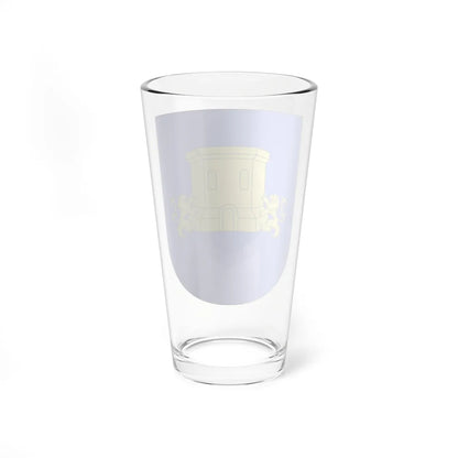 Blason Es famille Alzubide Irun (Spain) (Coat of Arms) Pint Glass 16oz - Go Mug Yourself