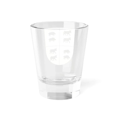 Blason Es famille Amaza Cinco Villas (Spain) (Coat of Arms) Shot Glass 1.5oz - Go Mug Yourself