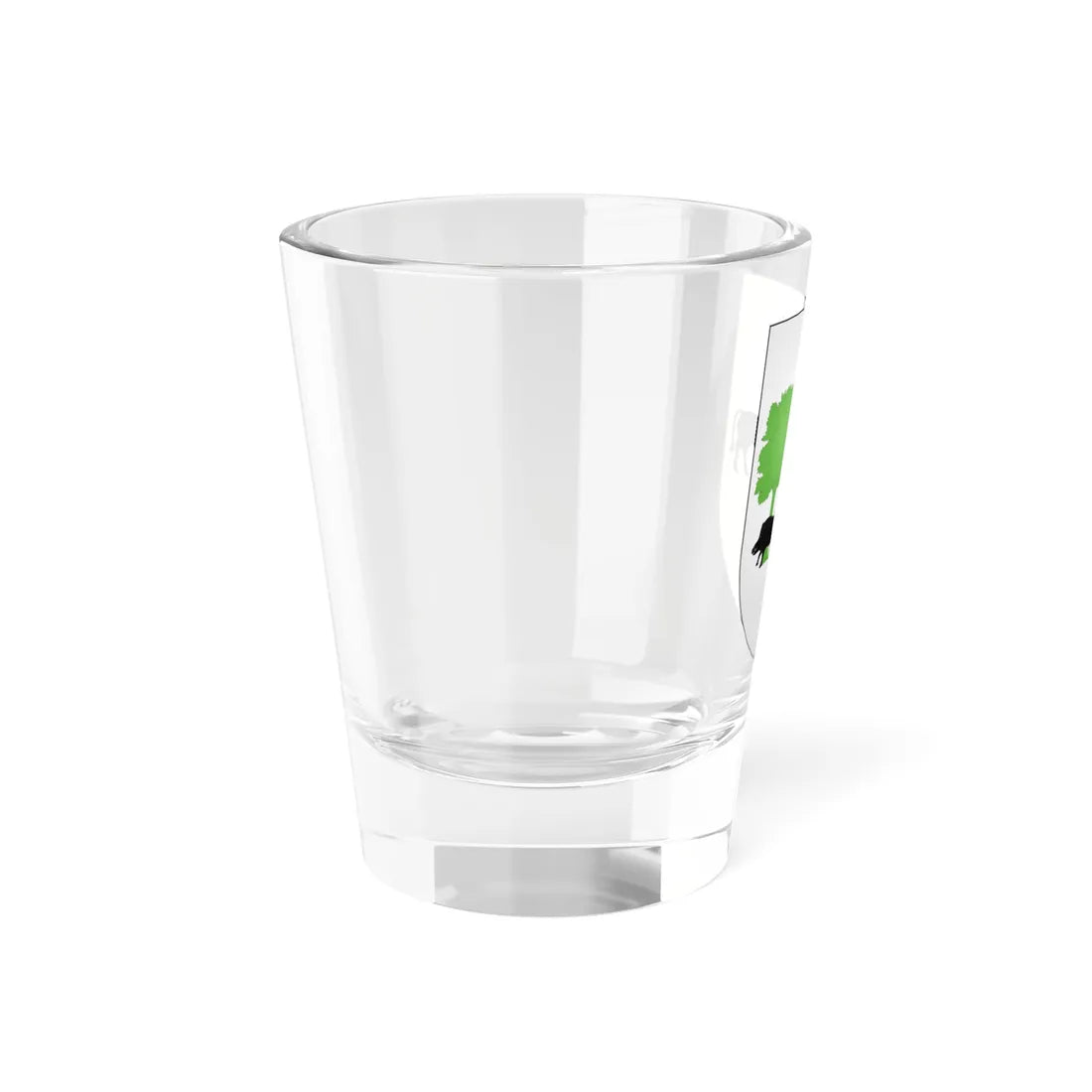 Blason Es famille Amazada Cinco Villas (Spain) (Coat of Arms) Shot Glass 1.5oz - Go Mug Yourself