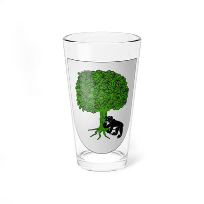 Blason Es famille Amorena Baztan (Spain) (Coat of Arms) Pint Glass 16oz 16oz - Go Mug Yourself