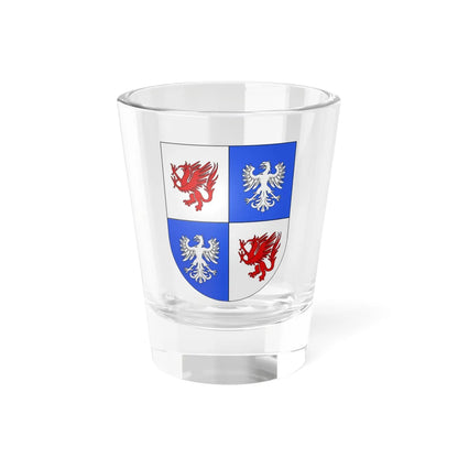 Blason Es famille Anduaga Guipuscoa (Spain) (Coat of Arms) Shot Glass 1.5oz 1.5oz - Go Mug Yourself