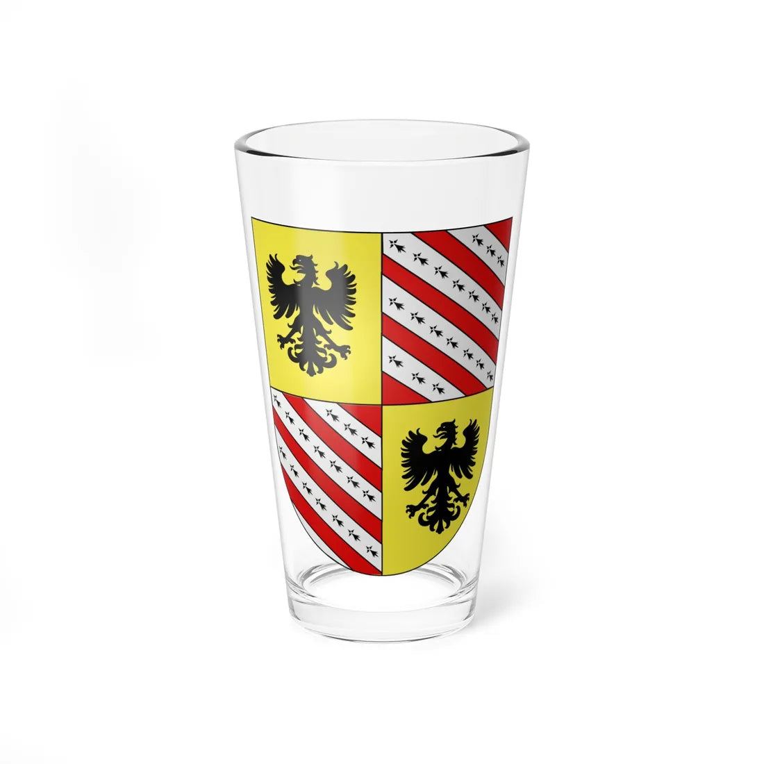 Blason Es famille Aoiz Pampelune (Spain) (Coat of Arms) Pint Glass 16oz 16oz - Go Mug Yourself