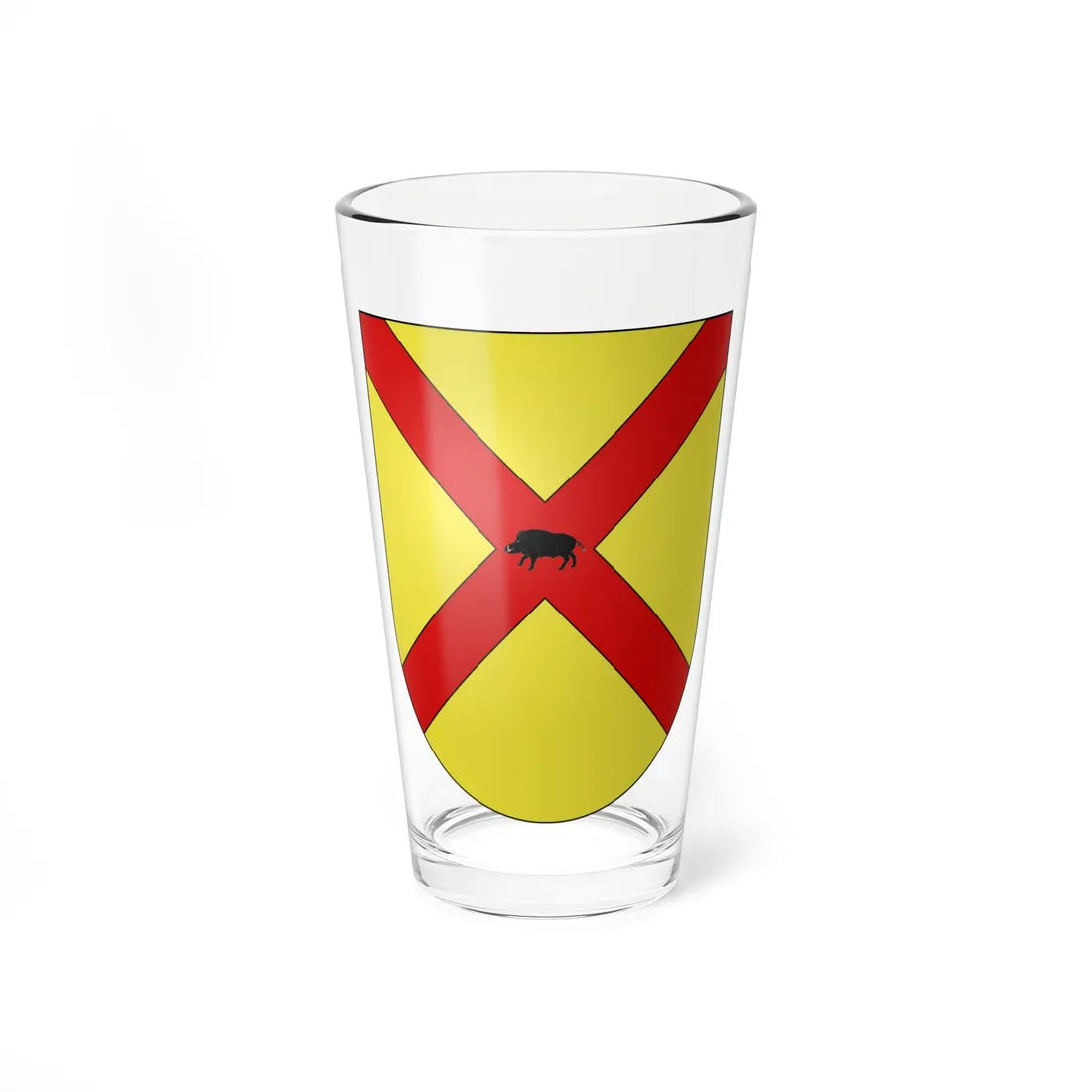 Blason Es famille Apalategui Guipuscoa (Spain) (Coat of Arms) Pint Glass 16oz 16oz - Go Mug Yourself