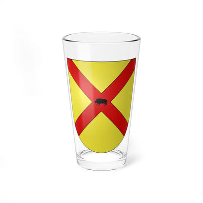 Blason Es famille Apalategui Guipuscoa (Spain) (Coat of Arms) Pint Glass 16oz 16oz - Go Mug Yourself