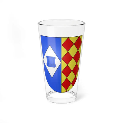 Blason Es famille Aramburu Irun (Spain) (Coat of Arms) Pint Glass 16oz 16oz - Go Mug Yourself