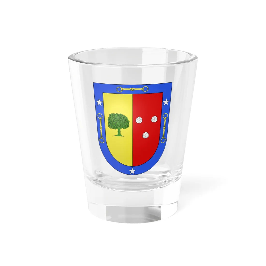 Blason Es famille Arano Navarre (Spain) (Coat of Arms) Shot Glass 1.5oz 1.5oz - Go Mug Yourself
