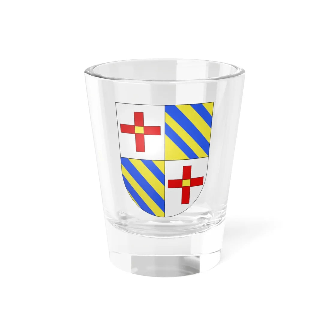 Blason Es famille Arrayoz Baztan (Spain) (Coat of Arms) Shot Glass 1.5oz 1.5oz - Go Mug Yourself