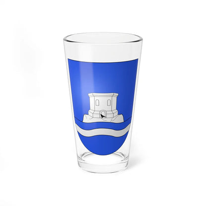 Blason Es famille Arrobi Fontarrabie (Spain) (Coat of Arms) Pint Glass 16oz 16oz - Go Mug Yourself