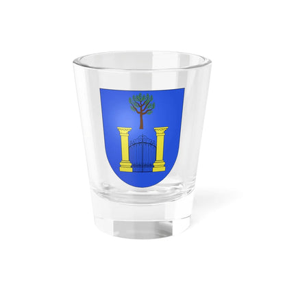 Blason Es famille Arroniz Navarre (Spain) (Coat of Arms) Shot Glass 1.5oz 1.5oz - Go Mug Yourself