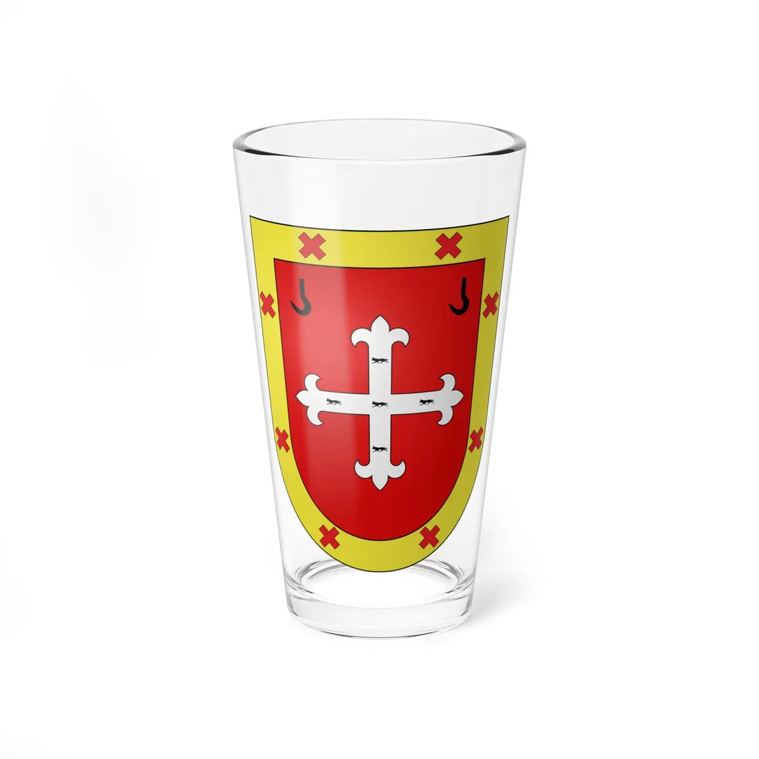 Blason Es famille Arrupe Irun (Spain) (Coat of Arms) Pint Glass 16oz 16oz - Go Mug Yourself