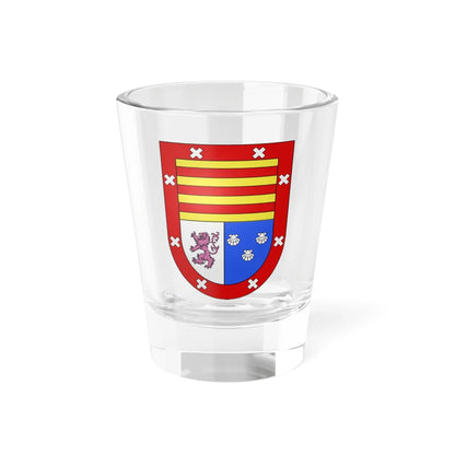 Blason Es famille Artajona Navarre (Spain) (Coat of Arms) Shot Glass 1.5oz 1.5oz - Go Mug Yourself