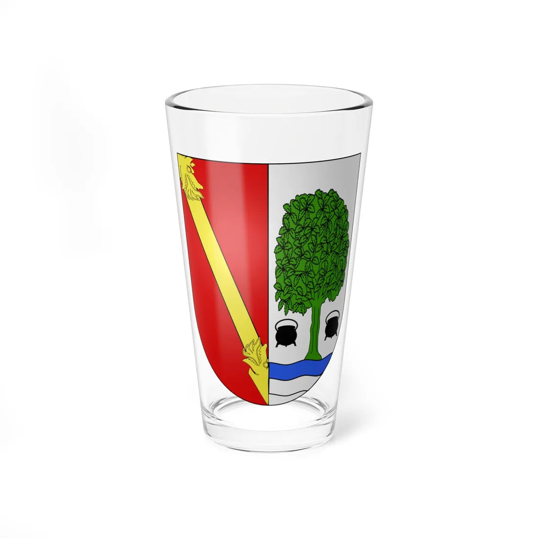 Blason Es famille Arteaga Biscaye (Spain) (Coat of Arms) Pint Glass 16oz - Go Mug Yourself