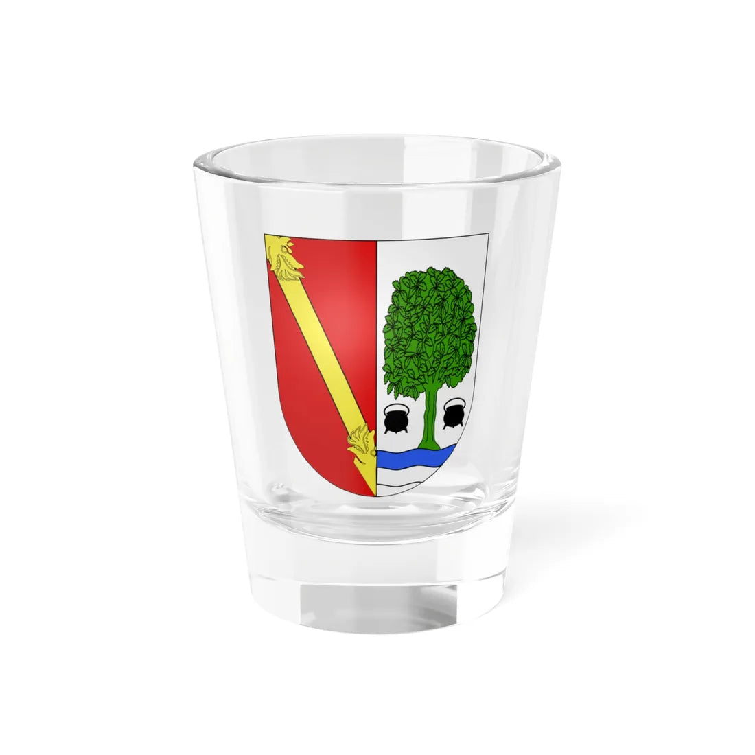 Blason Es famille Arteaga Biscaye (Spain) (Coat of Arms) Shot Glass 1.5oz 1.5oz - Go Mug Yourself